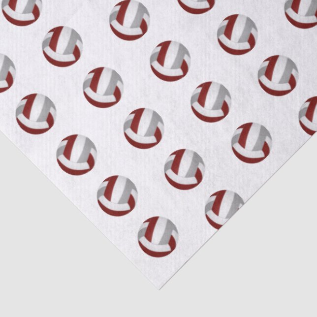 Papier Mousseline Volley-ball gris marron (Détail)