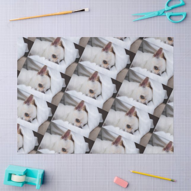 Papier Mousseline Votre chiot chien de compagnie photo personnalisée (Artisanat)