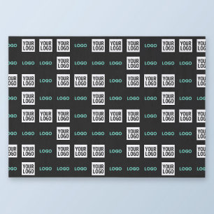 Papier Mousseline Votre logo ou image Zig Zag Motif avec deux imag