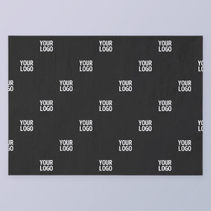 Papier Mousseline Votre logo ou toute image Bandes diagonales