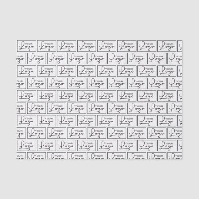 Papier Mousseline Votre logo Petites Tuiles Produit personnalisé (Recto)