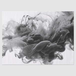 Papier Mousseline Votre logo Smokey gothique Monochrome