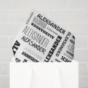 Papier Mousseline Votre (Long) nom est partout