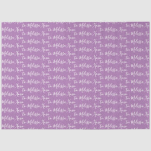 Papier Mousseline Votre nom Purple