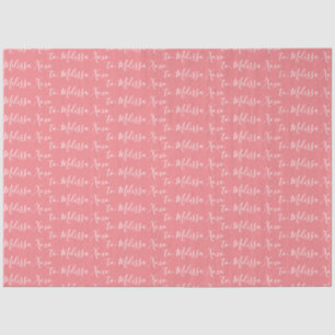 Papier Mousseline Votre nom Tissue Paper - Rose