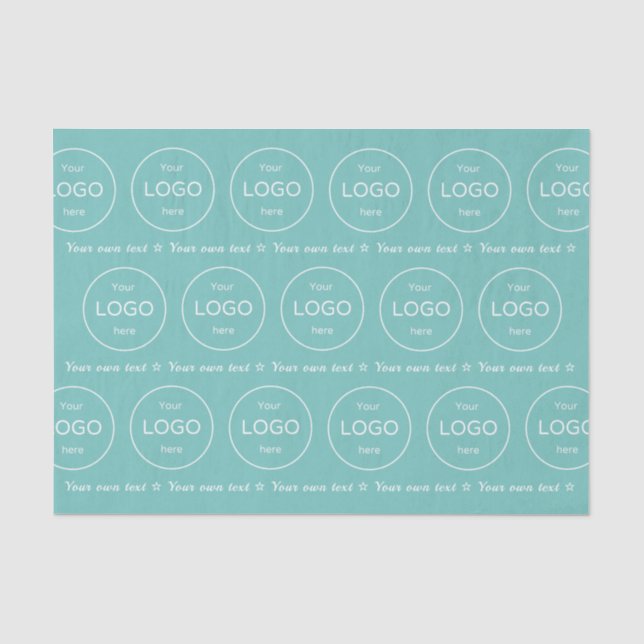Papier Mousseline Votre propre logo ici entreprise Tissue Paper (Recto)