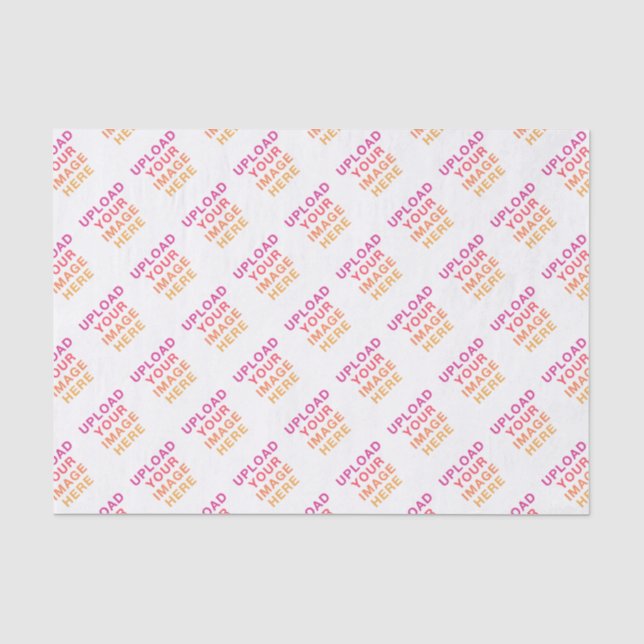 Papier Mousseline Votre propre Motif d'image de logo (Recto)