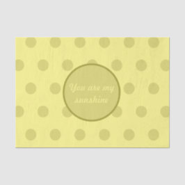 Papier Mousseline Vous Êtes Mon Papier Tissu Sunshine (Beurre Jaune)