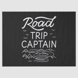 Papier Mousseline Voyage sur route Capitaine I