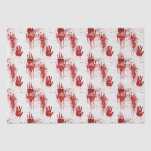 Papier Mousseline Vrai crime Motif d'horreur