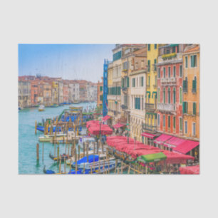Papier Mousseline Vue aérienne Grand Canal de Venise, Italie