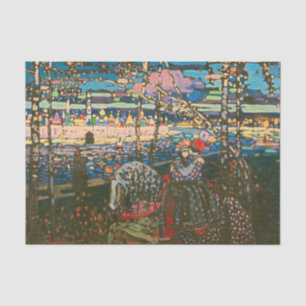 Papier Mousseline Wassily Kandinsky Le Couple à Cheval Art Russe