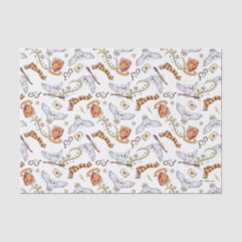 Papier Mousseline Watercolor GRYFFINDOR™ Hedwig Pattern