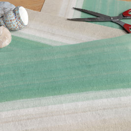 Papier Mousseline Watercolor Ocean Beach Tissu de sable turquoise