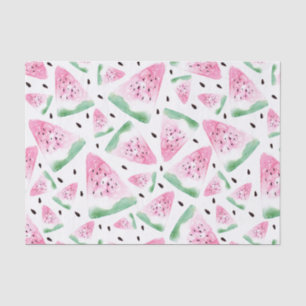 Papier Mousseline Watercolor Watermelon