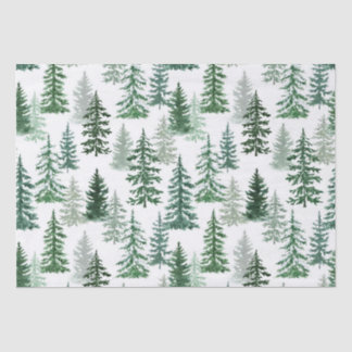 Papier Mousseline Waterton Forêt de Noël d'hiver