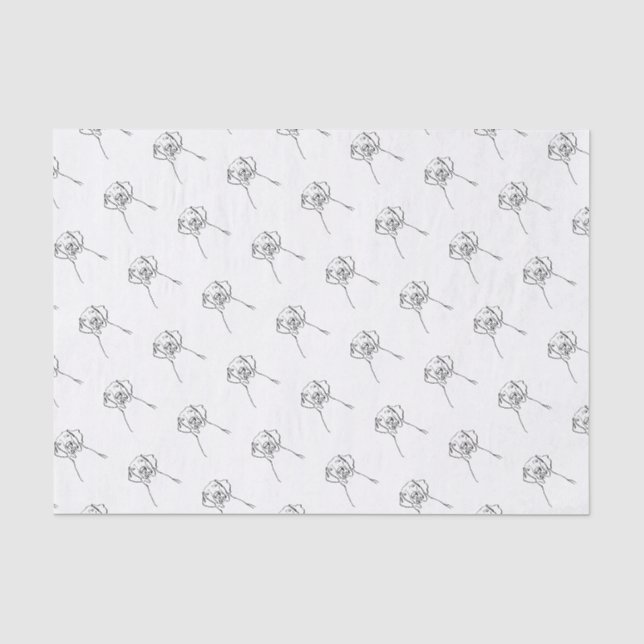Papier Mousseline Weimaraner élégant : votre texte, votre style (Recto)