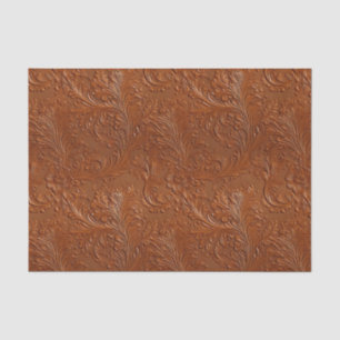 Papier Mousseline Western Brown Tan Bohemian Art