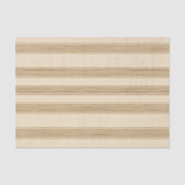Papier Mousseline Western Farm Crem Stripes Anniversaire (Recto)