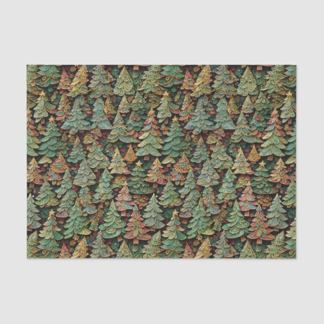 Papier Mousseline Whimsey Forêt de Noël (Recto)