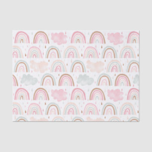 Papier Mousseline Whimsical Rainbow Motif moderne
