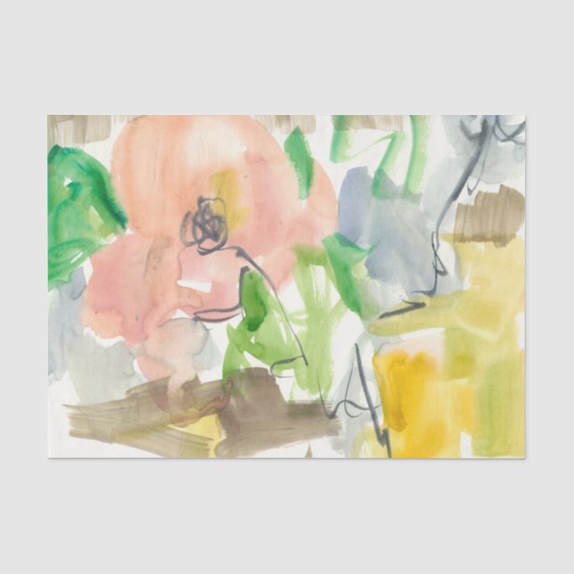 Papier Mousseline Whimsy dans le jardin II (Recto)