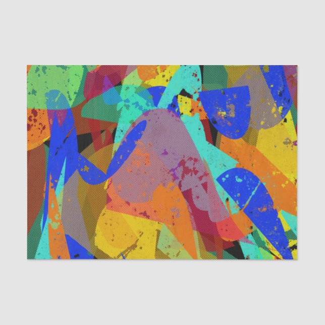Papier Mousseline Whirlpool de couleur (Recto)