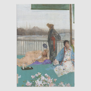 Papier Mousseline Whistler - Variations de couleur chair et de vert