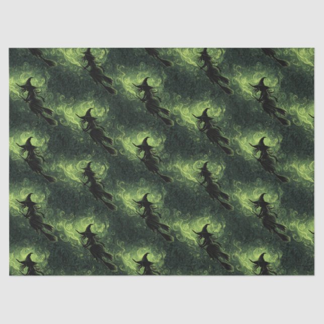 Papier Mousseline Wicked Witch Silhouette Motif (Recto)