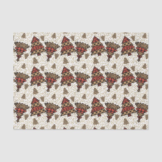 Papier Mousseline Wild About Christmas Trees (Recto)