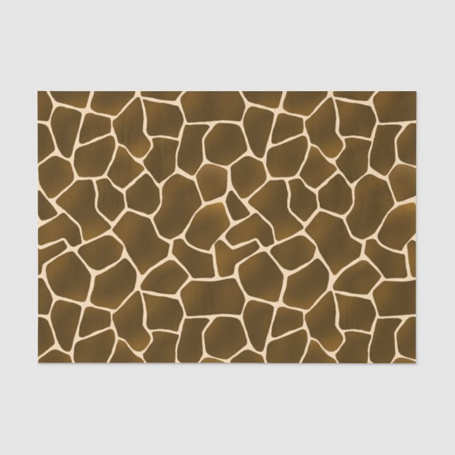 Papier Mousseline Wild Style Safari Giraffe Spots Peau animale Impri (Recto)