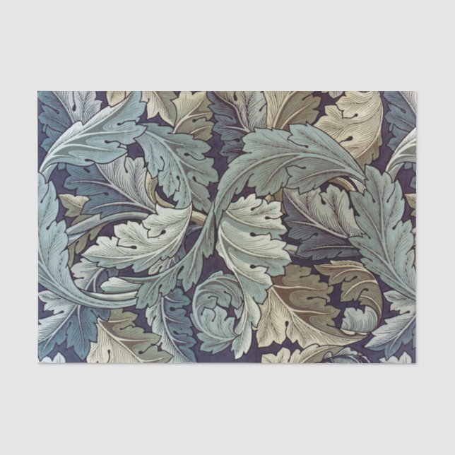 Papier Mousseline William Morris Acanthus Feuilles (Recto)