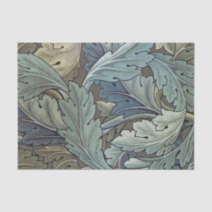 Papier Mousseline William Morris Acanthus Sage Fleur Floral Botaniqu