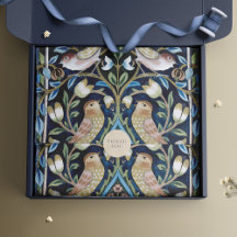 William Morris Aquarelle Oiseaux Vintages Floral
