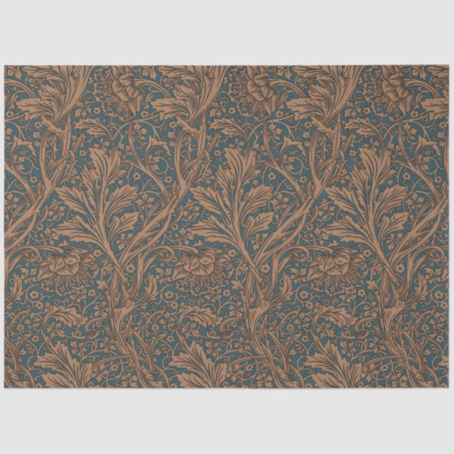 Papier Mousseline William Morris Arcadia Floral Pattern Classic (Recto)