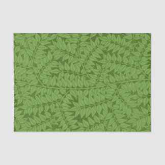 Papier Mousseline William Morris Fern Nature Découpage Livre vert