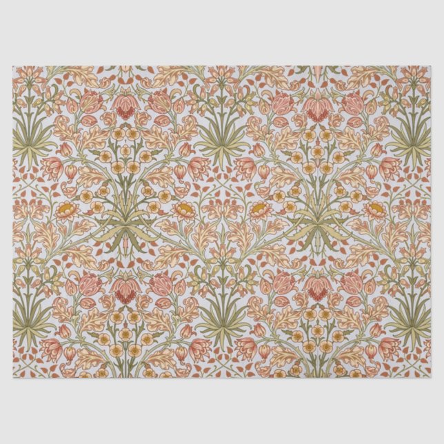 Papier Mousseline William Morris Hyacinth Art botanique floral (Recto)
