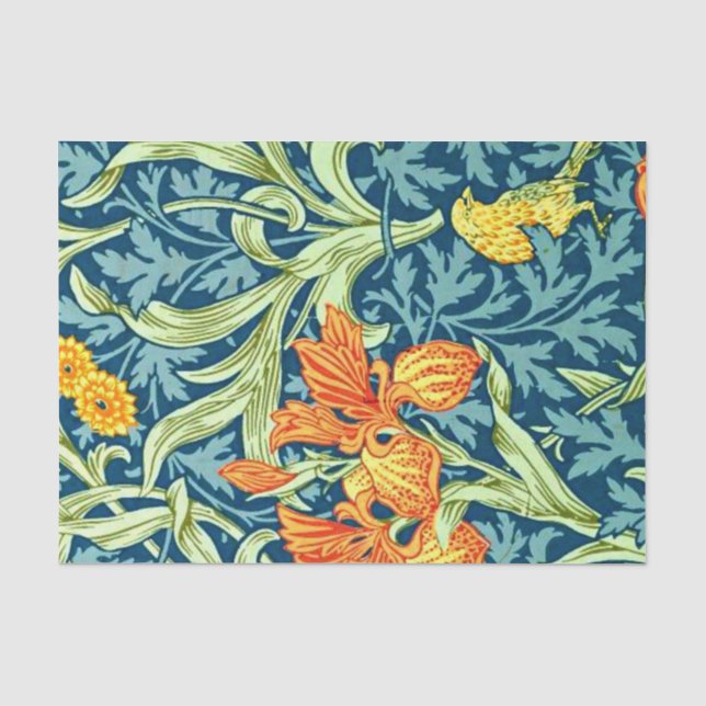 Papier Mousseline William Morris - Iris (Recto)