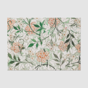 Papier Mousseline William Morris Jardin Fleur de Jasmin Classique