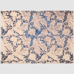 Papier Mousseline William Morris LEAF MOTIF DECOUPAGE Tissue Paper