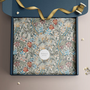 Papier Mousseline William Morris Lily Art Nouveau Pape de tissus flo