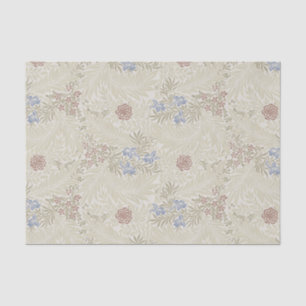 Papier Mousseline William Morris Lt Blue & Rust Larkspur Motif
