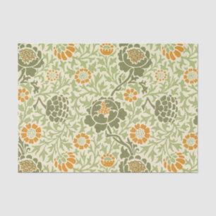 Papier Mousseline William Morris MCM Motif vert