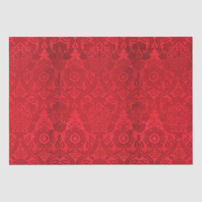 Papier Mousseline William Morris motif en velours de soie gaufrée (Recto)