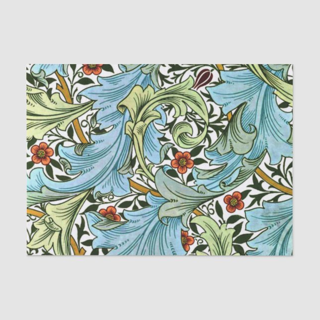 Papier Mousseline William Morris motif - Granville, (Recto)