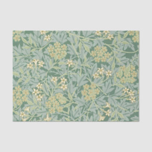 Papier Mousseline William Morris Motif Victorian Green