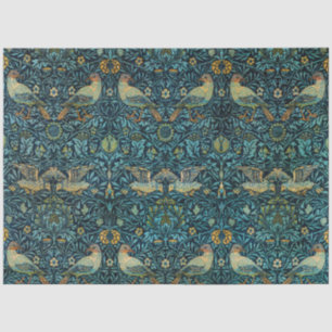 Papier Mousseline William Morris Oiseaux et motifs floraux