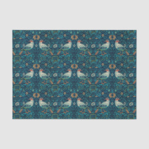 Papier Mousseline William Morris - Oiseaux Motif Floral Épissage