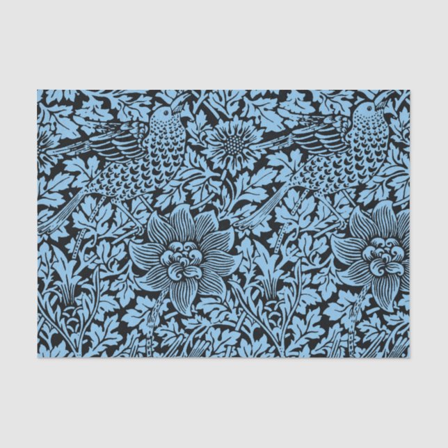 Papier Mousseline William Morris Particularités Florales Anénome d'o (Recto)