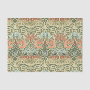 Papier Mousseline William Morris Peacock et Dragon